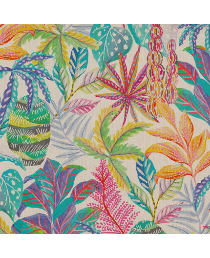 Tissu Colourful Painted Jungle