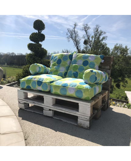 Coussin palette Pop vert