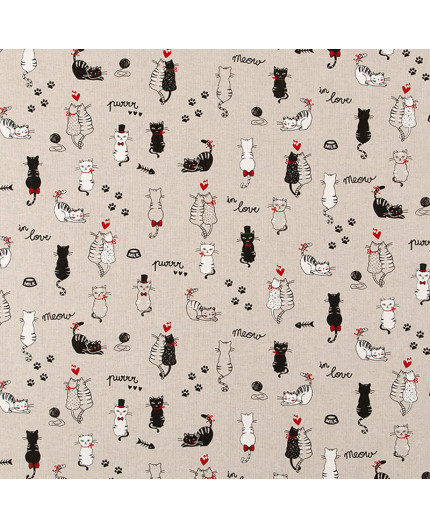 Tissu Cats life Tissu Cats life