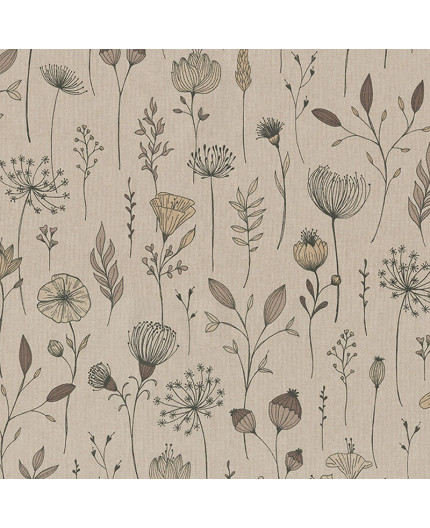 Tissu Hand Drawn Flowers Tissu Hand Drawn Flowers