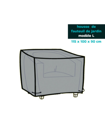 Housse de fauteuil de jardin - modèle L - 115x100x90 cm