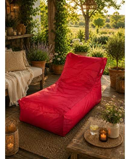 Fauteuil lounge rouge