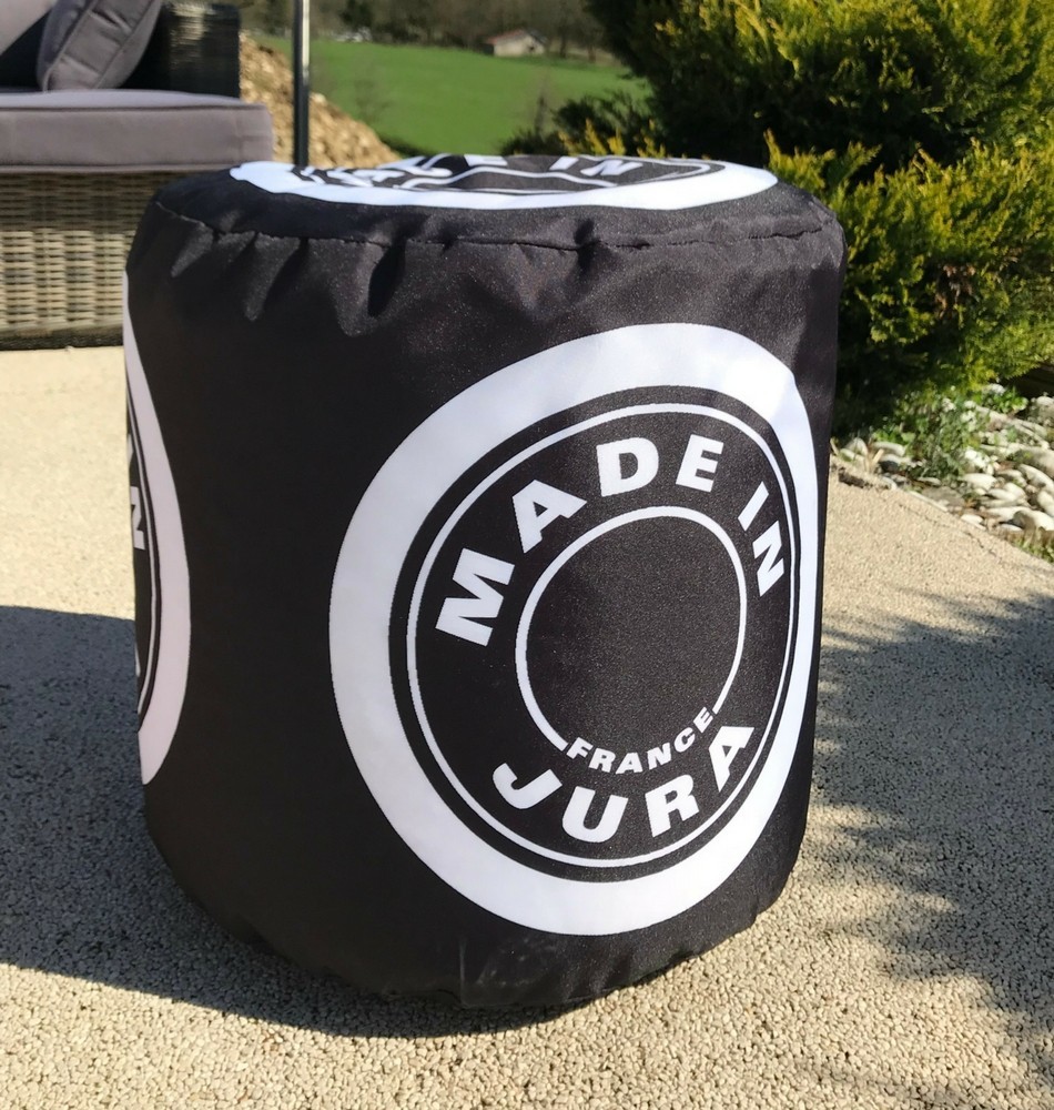 Pouf rond "Made in Jura"